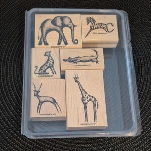 STAMPIN' UP! Retired 2003 'In The Wild' Stamp Set, Set of 6 Stamps